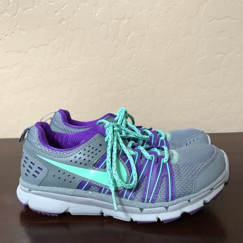 Nike Womens Flex Trail 2 Running Shoes Gray 616681-006 Lace Up Low Top 5.5 M